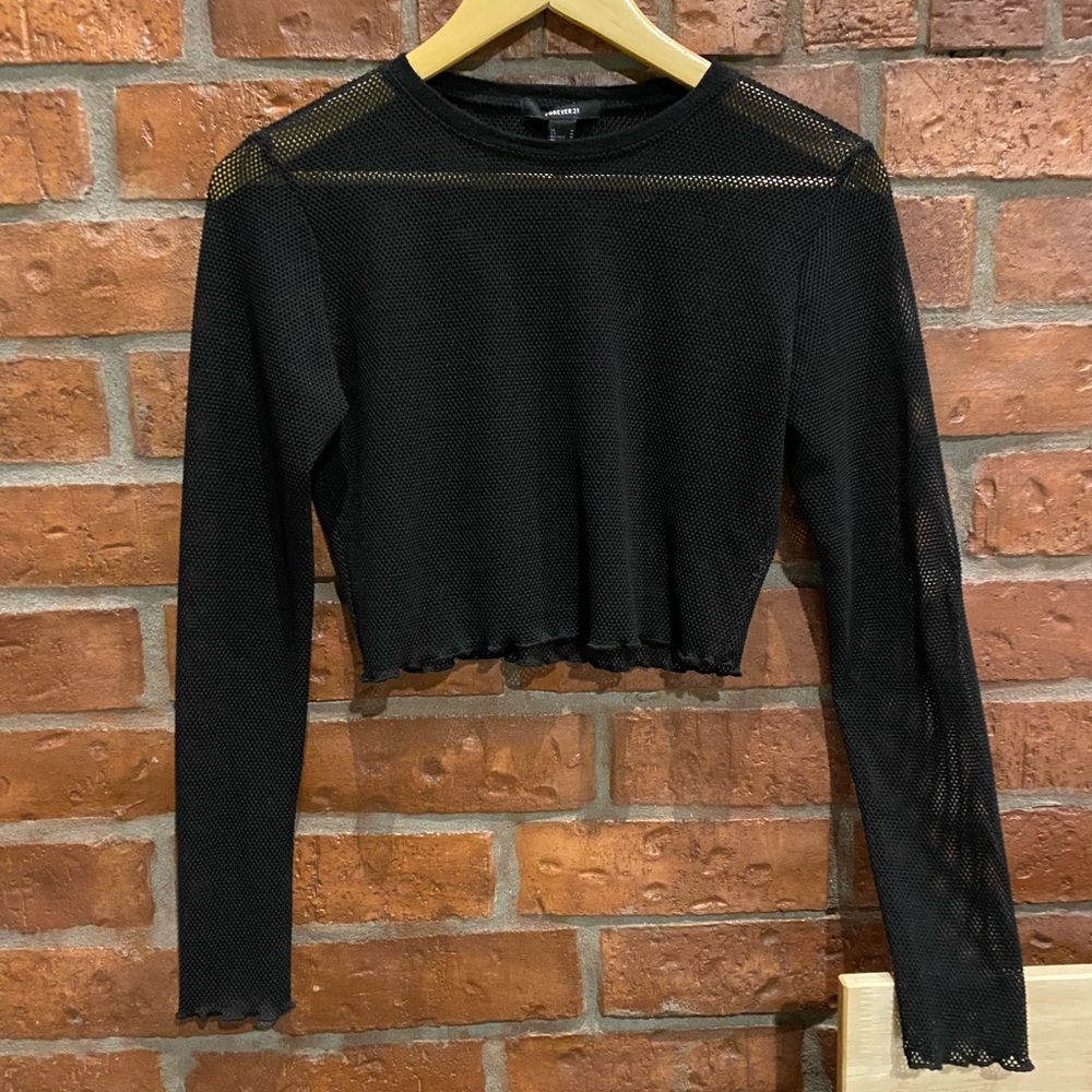 Fishnet black shirt